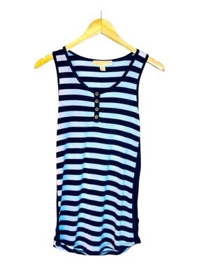 MICHAEL Michael Kors Navy/White Striped Tank size XS